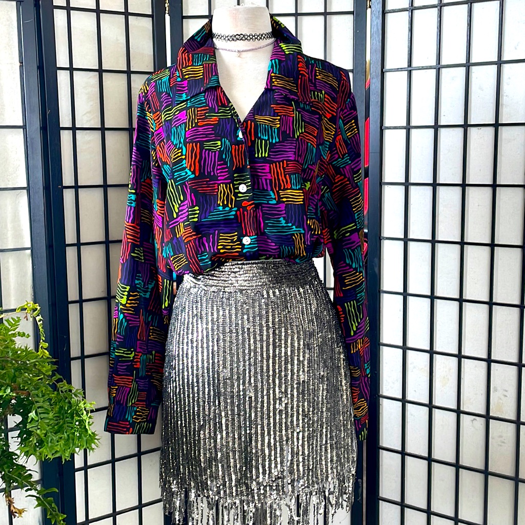 Funky Button Down Blouse